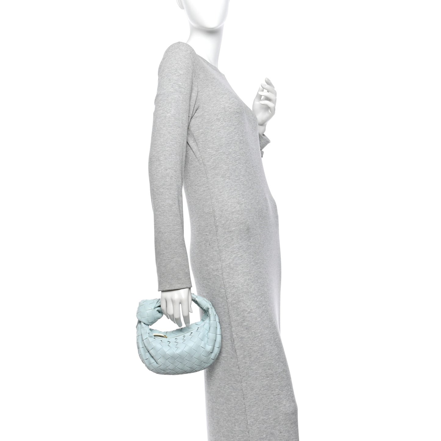 Nappa Intrecciato Mini Jodie Pale Blue