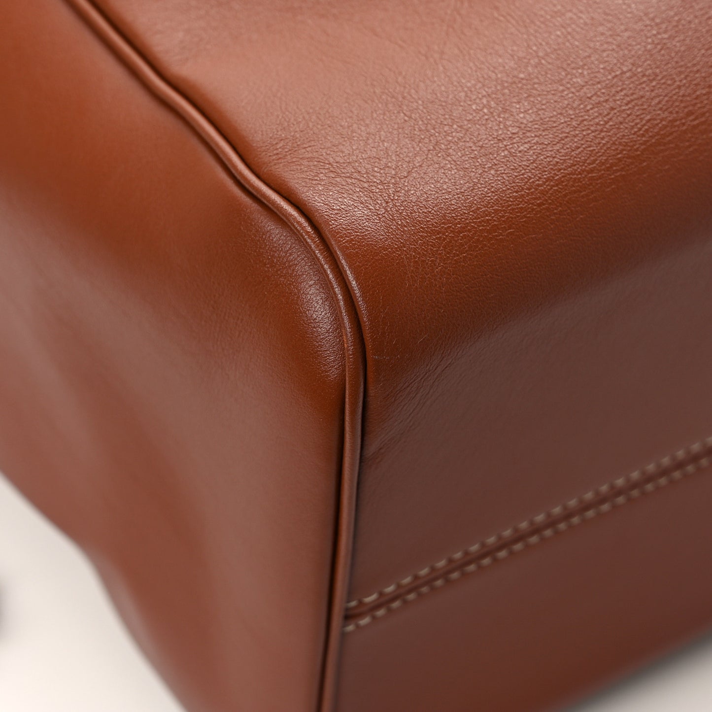 Smooth Calfskin Cuir Triomphe Cabas Drawstring Tan