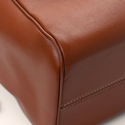 Celine Smooth Calfskin Cuir Triomphe Cabas Drawstring Tan 9 of 10