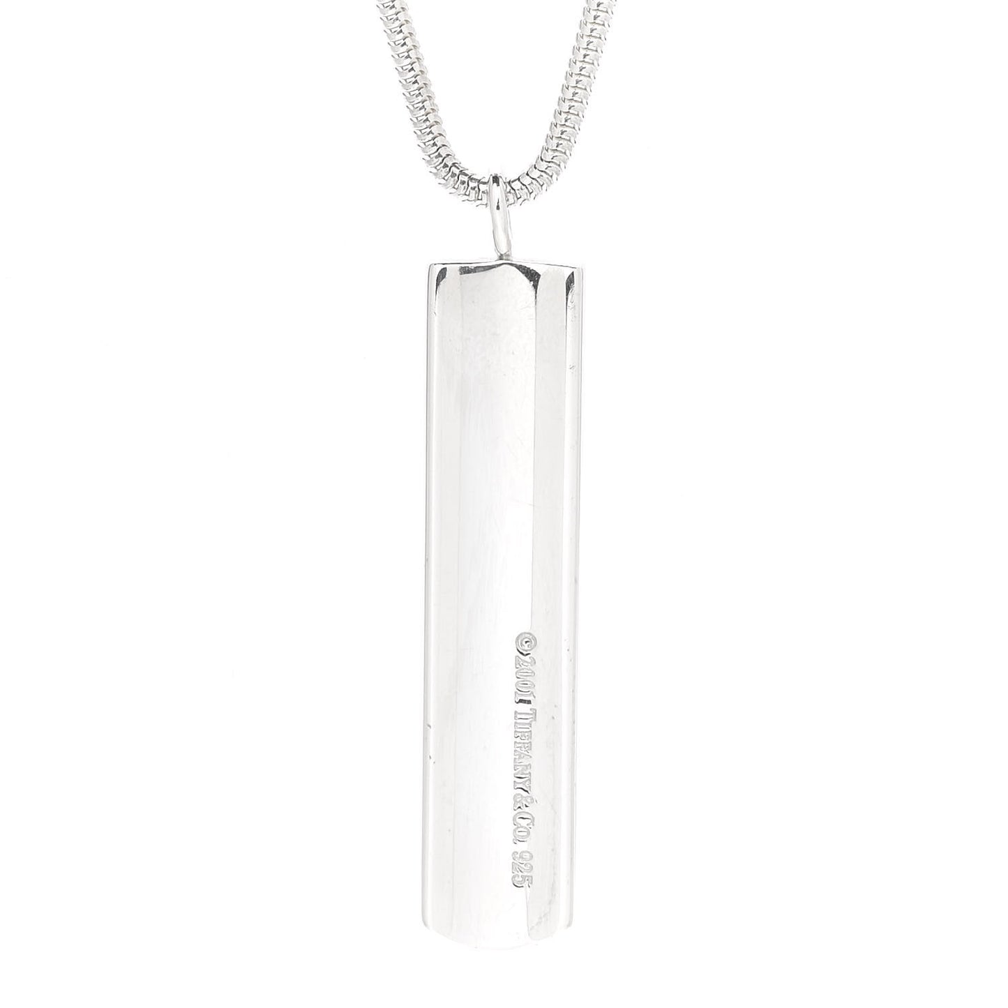Sterling Silver 1837 Bar Pendant Necklace