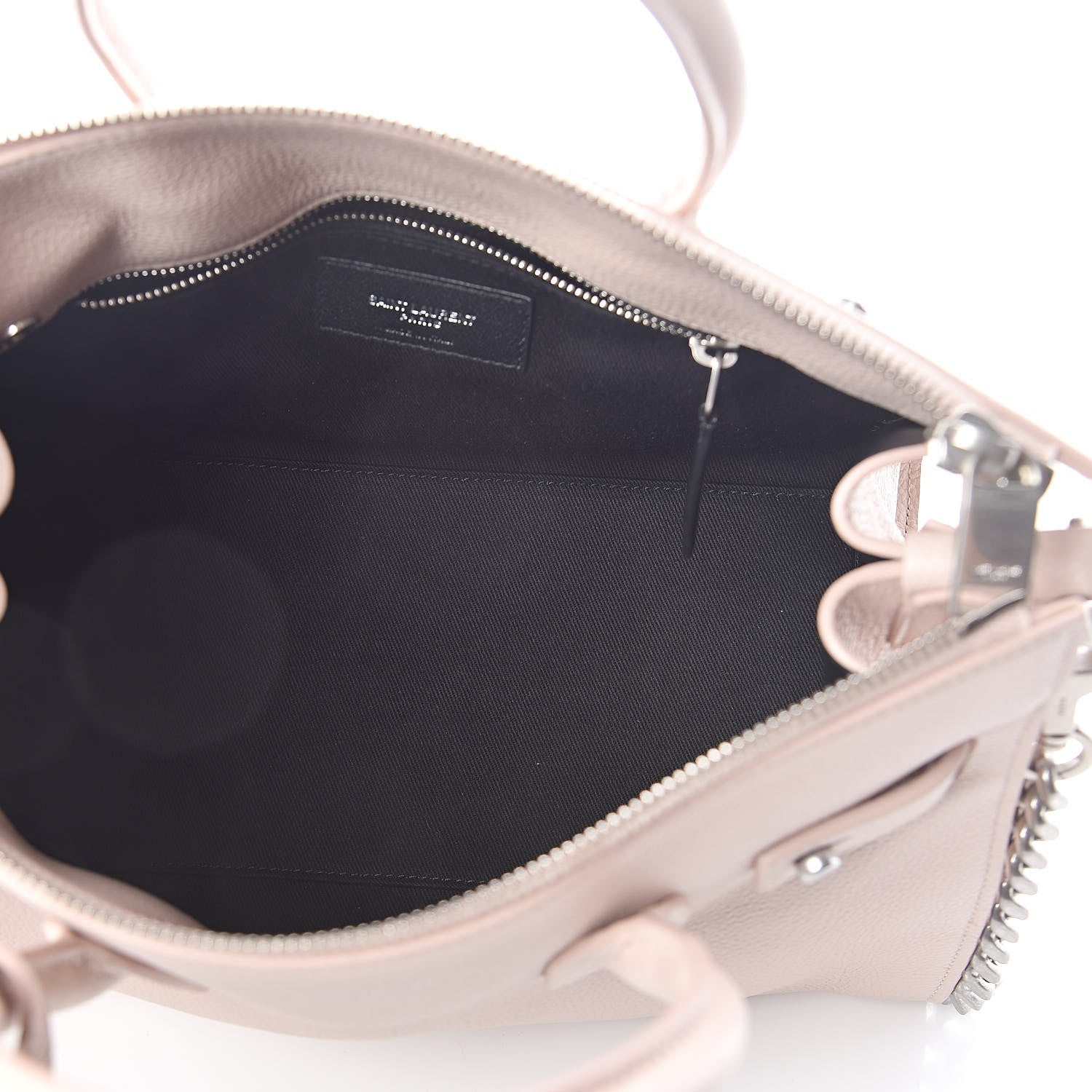 Saint Laurent Grained Calfskin Baby Sac De Jour Souple Rose 5 of 9