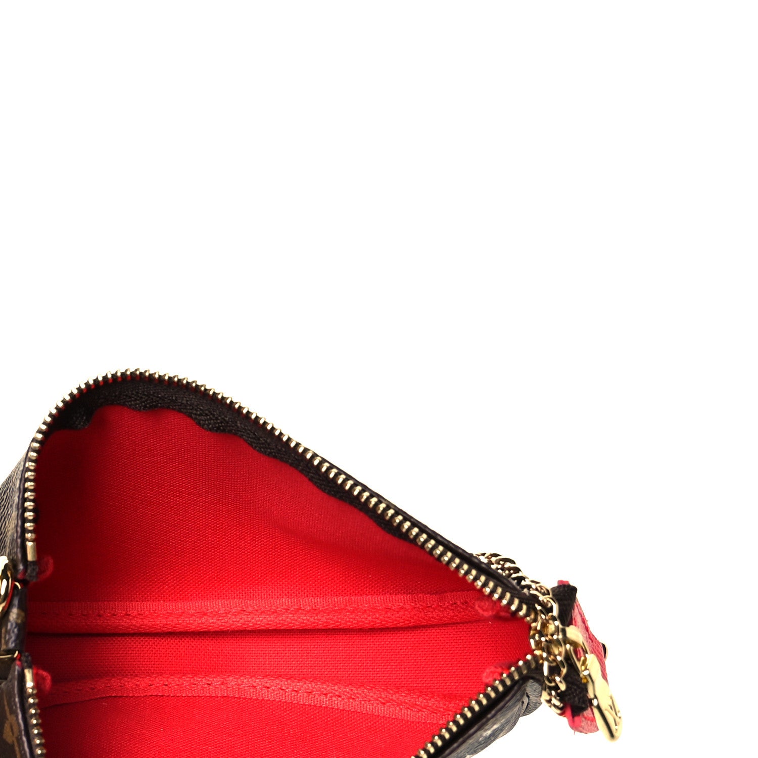 Louis Vuitton Monogram 2021 Christmas Animation London Mini Pochette Accessories Red 4 of 5