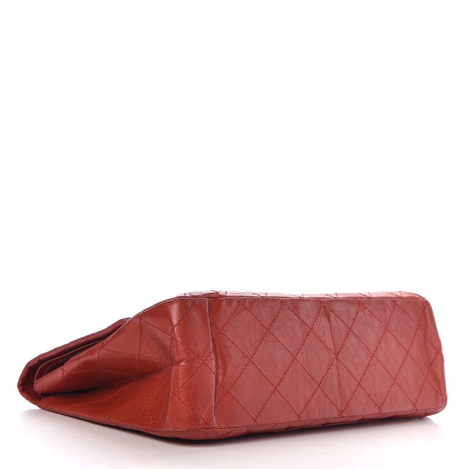 Chanel Aged Calfskin Quilted 2.55 Reissue 227 Flap Red 4 of 11