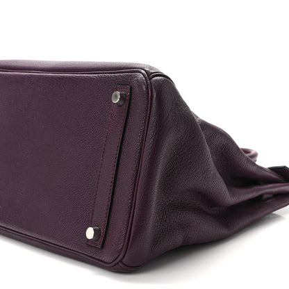 Hermes Chevre Mangalore HAC Birkin 32 Raisin 8 of 11