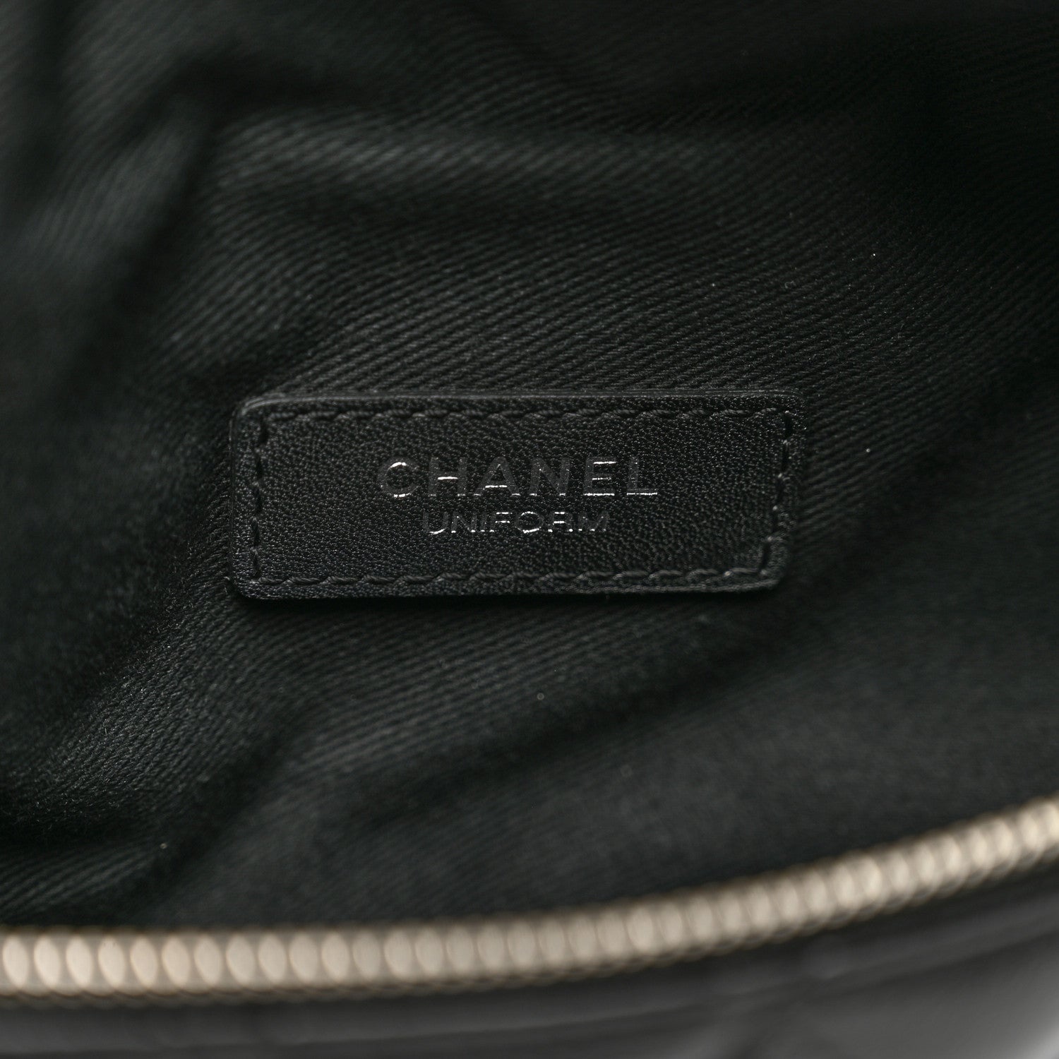 Chanel Calfskin Quilted Waist Belt Bag Black 7 of 10