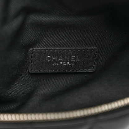 Chanel Calfskin Quilted Waist Belt Bag Black 7 of 10