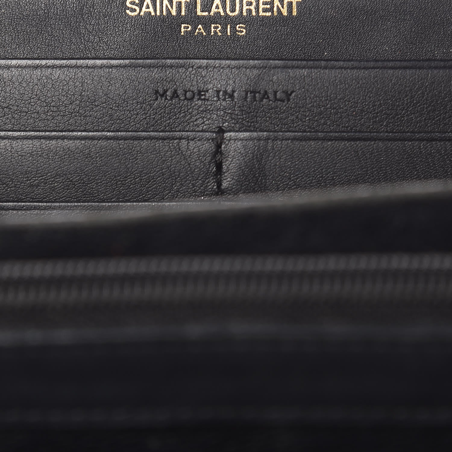 Saint Laurent Calfskin Classic Y Ligne Zip Around Wallet Black 7 of 12