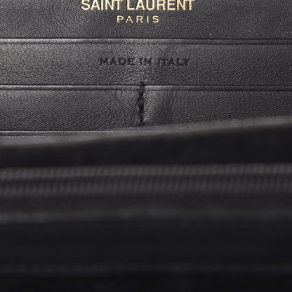 Saint Laurent Calfskin Classic Y Ligne Zip Around Wallet Black 7 of 12