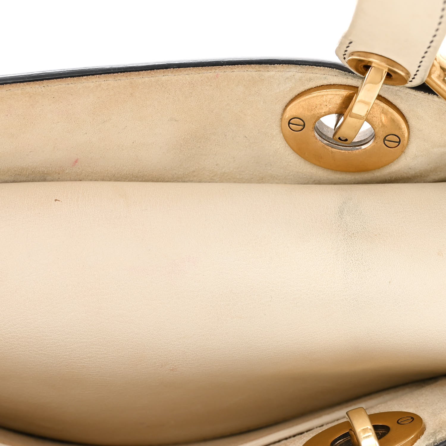 Christian Dior Calfskin Niki De Saint Phalle Medium Supple Lady Dior Off White 12 of 16
