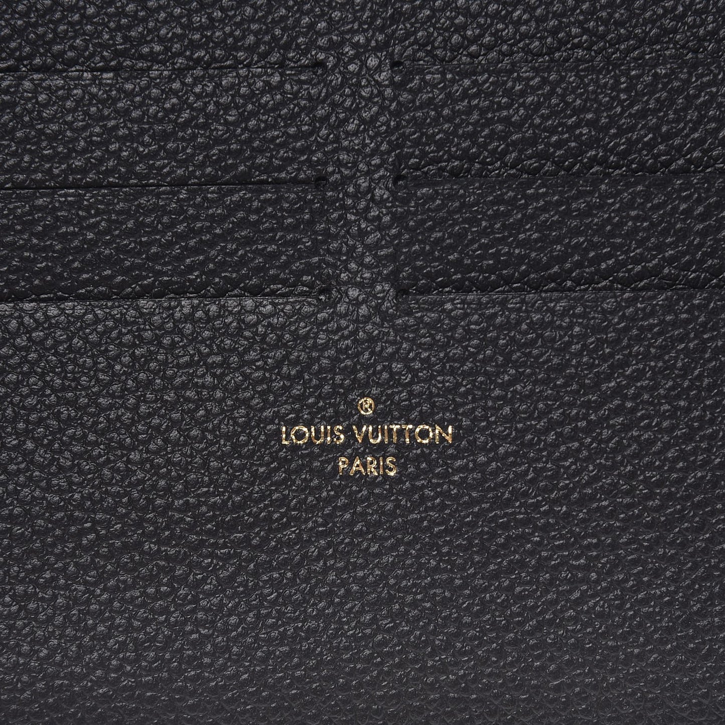 Calfskin Felicie Chain Wallet Card Holder Insert Black