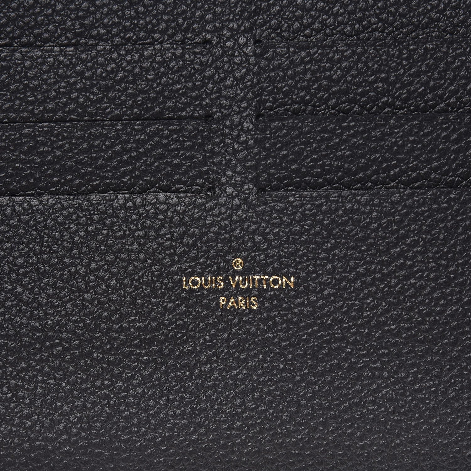 Louis Vuitton Calfskin Felicie Chain Wallet Card Holder Insert Black 6 of 6