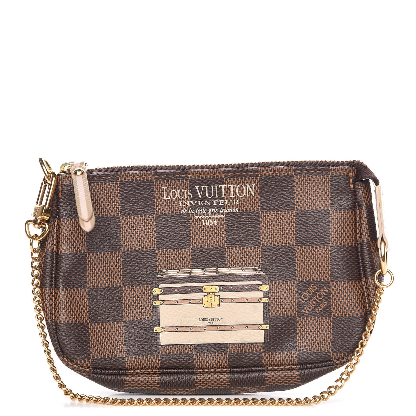 Damier Ebene Trunks and Locks Mini Pochette Accessories