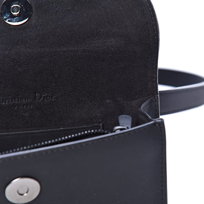 Christian Dior Ultra Matte Calfskin Saddle Belt Bag Black 10 of 11