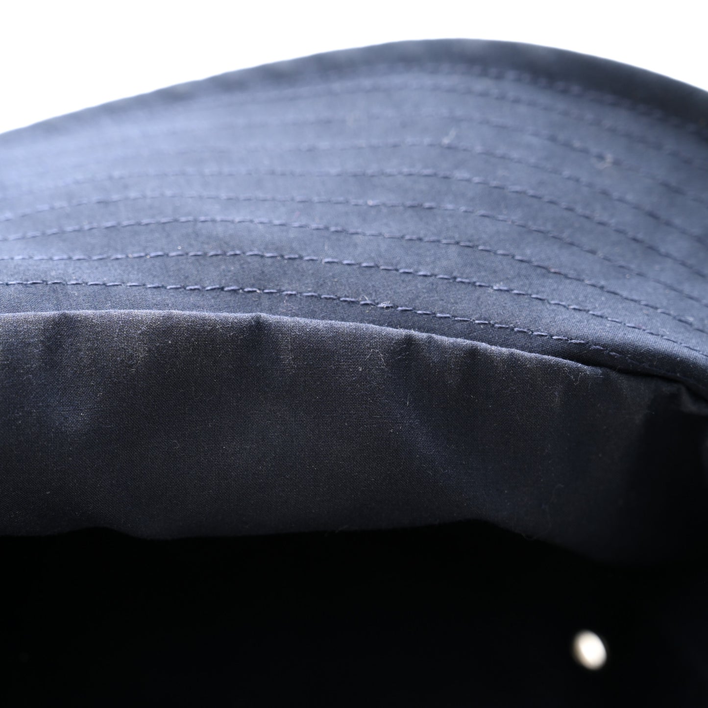 Polyester Cotton Oblique Teddy-D Brim Bucket Hat Blue