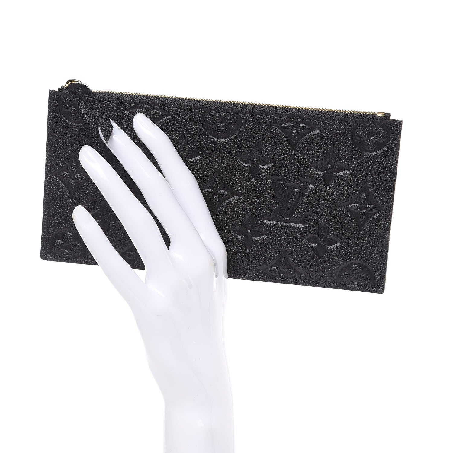 Louis Vuitton Empreinte Felicie Chain Wallet Zippered Insert Black 2 of 6