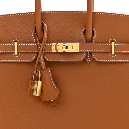 Hermes Epsom Birkin Sellier 25 Gold 8 of 11