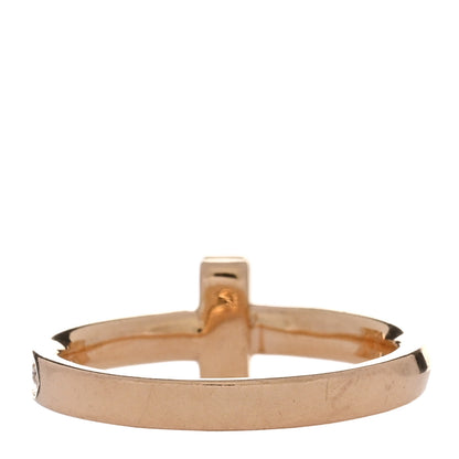 Tiffany 18K Rose Gold Diamond 2.5mm T T1 Ring 52 6 4 of 5