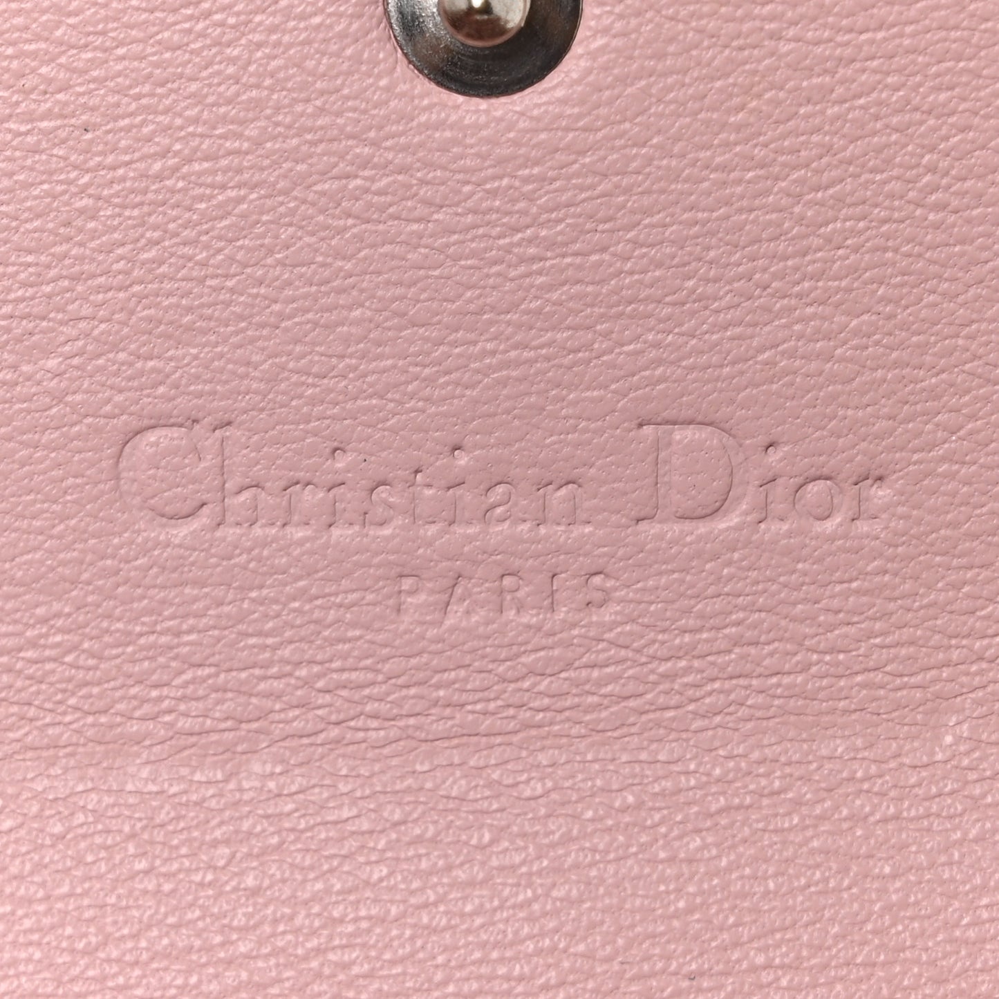 Patent Cannage Lady Dior Explorateur Wallet Pink