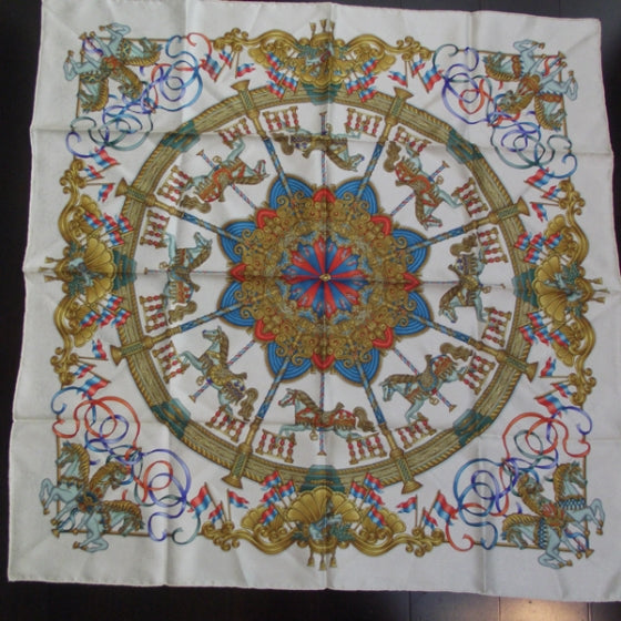 Hermes Silk Luna Park Scarf 90 1 of 8
