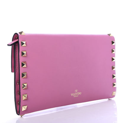 Valentino Garavani Calfskin Rockstud Flip Lock Wallet Ninphea 3 of 7