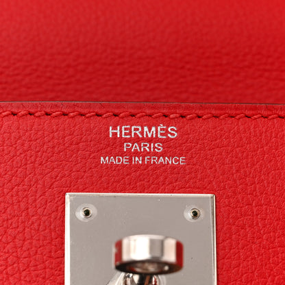 Hermes Evercolor Verso Kelly Retourne 28 Rouge De Coeur Rouge Grenat 6 of 16