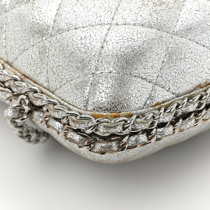 Chanel Metallic Lambskin Small Chain Around Clutch Silver 18 of 18