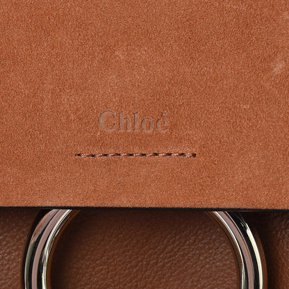 Chloe Suede Calfskin Small Faye Backpack Tobacco 7 of 11