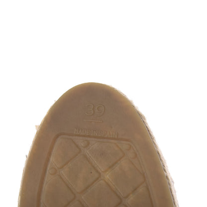 Chanel Lambskin CC Espadrilles 39 Black 9 of 10