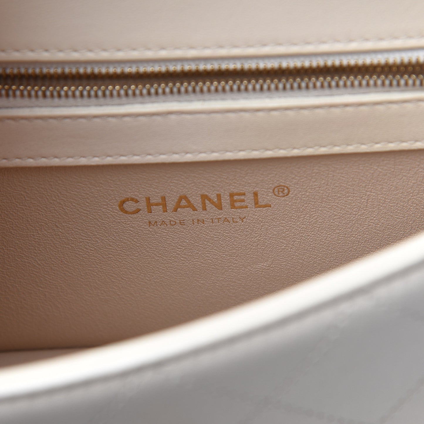 Lambskin Quilted Small Coco Lux Flap White