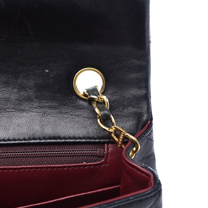Chanel Lambskin Quilted Small Single Flap Bag Black 14 of 15