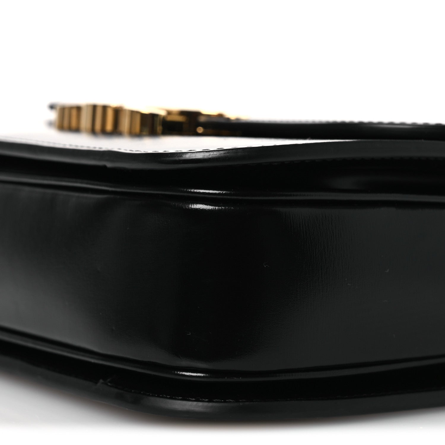 Celine Shiny Calfskin Medium Triomphe Black 12 of 13