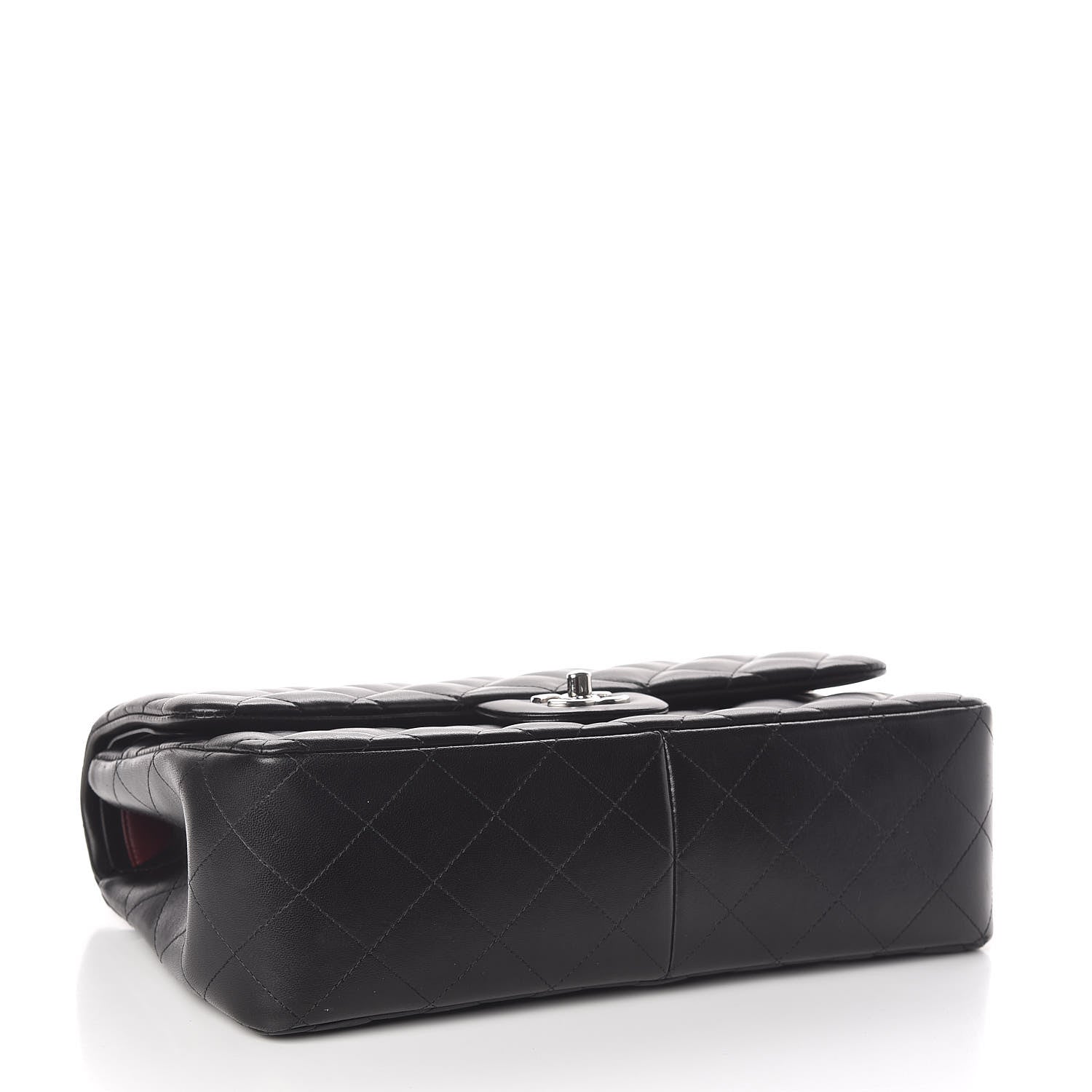 Chanel Lambskin Quilted Jumbo Double Flap Black 4 of 10