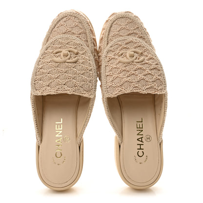 Chanel Lambskin Quilted CC Turnlock Mules 39 Light Beige 2 of 10