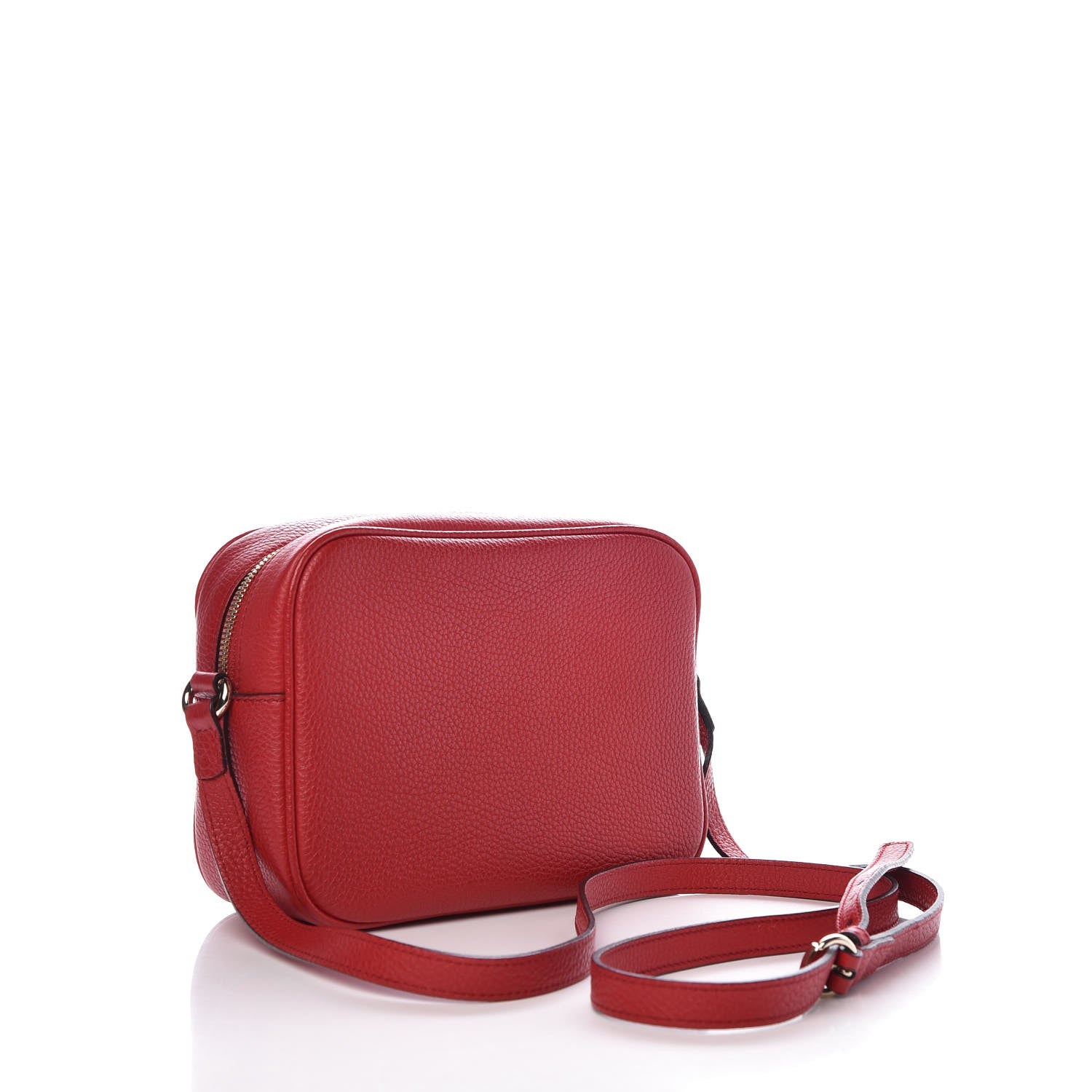 Gucci Pebbled Calfskin Small Soho Disco Bag Tabasco Red 3 of 8