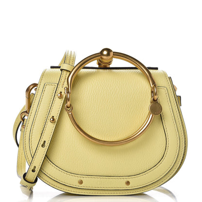 Chloe Calfskin Suede Small Nile Bracelet Bag Lemonade 1 of 7