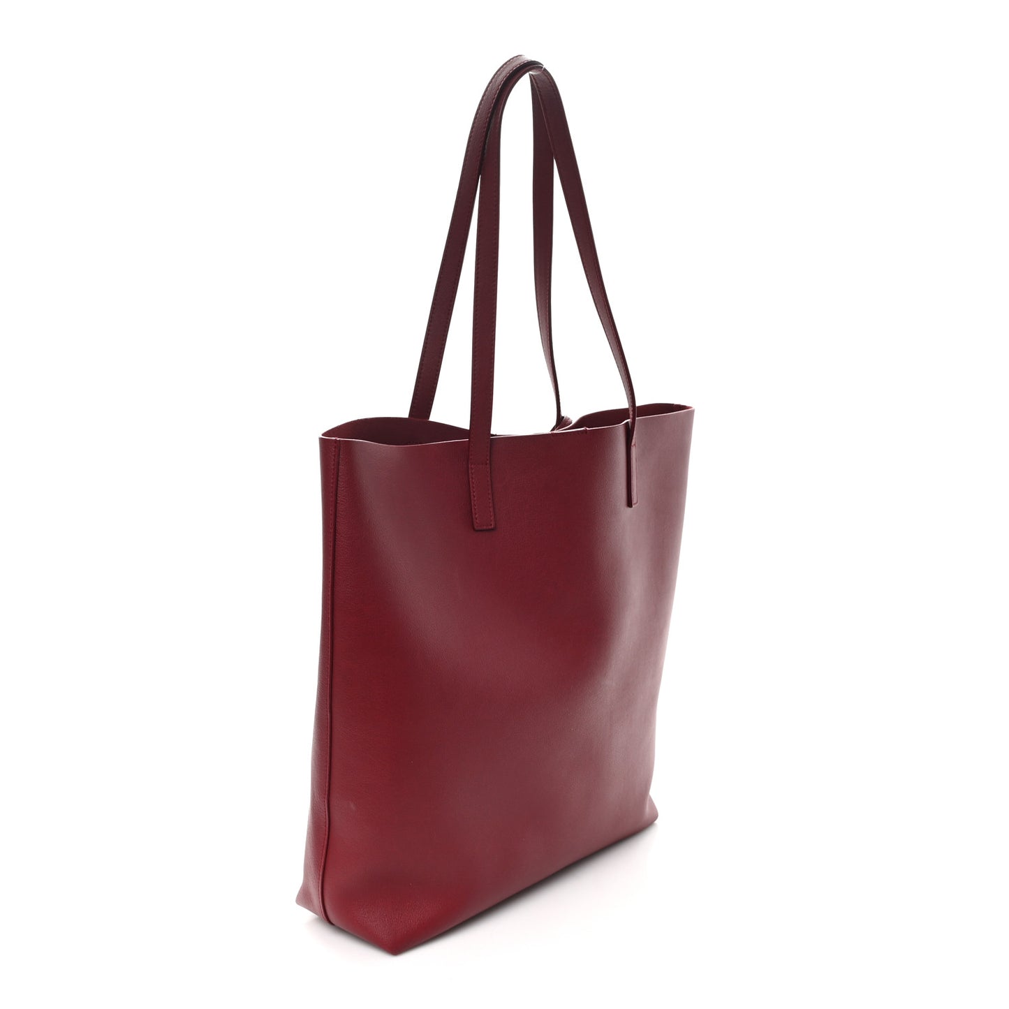 Calfskin Medium Shopping Tote Bordeaux
