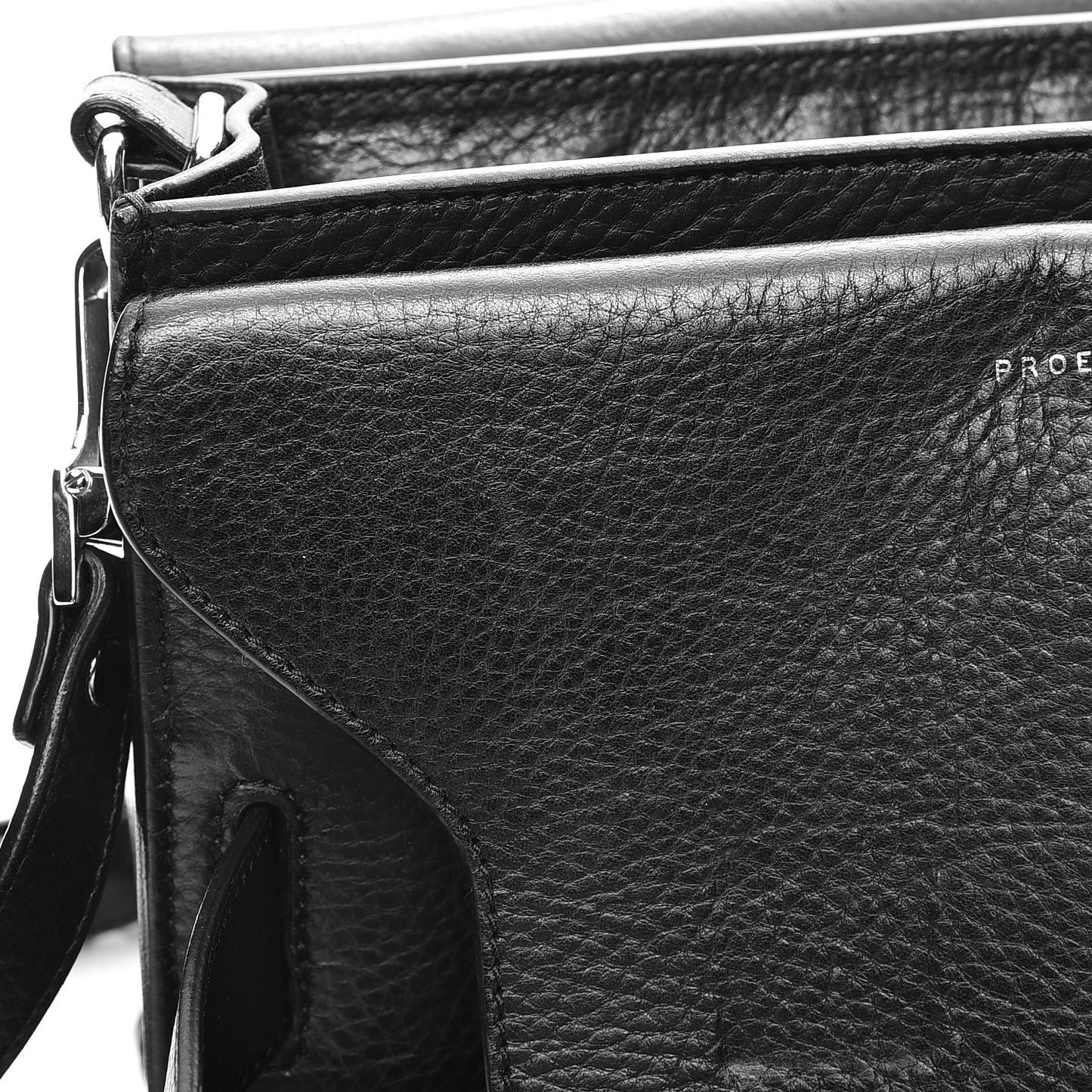 Calfskin PS11 Classic Shoulder Bag Black