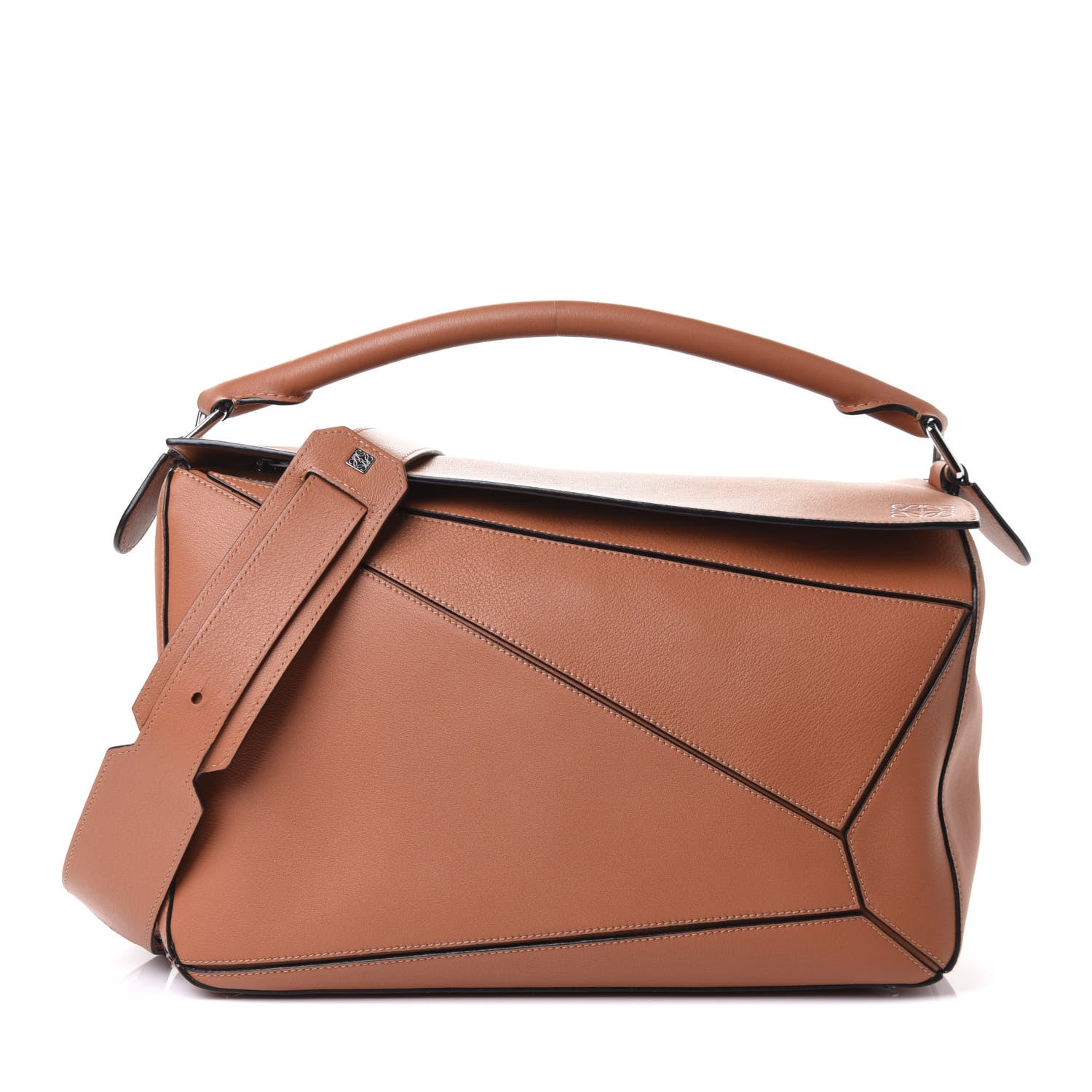 Loewe Calfskin Large Puzzle Bag Tan 1 of 4