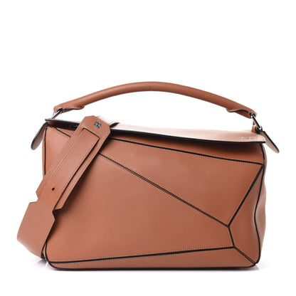Loewe Calfskin Large Puzzle Bag Tan 1 of 4
