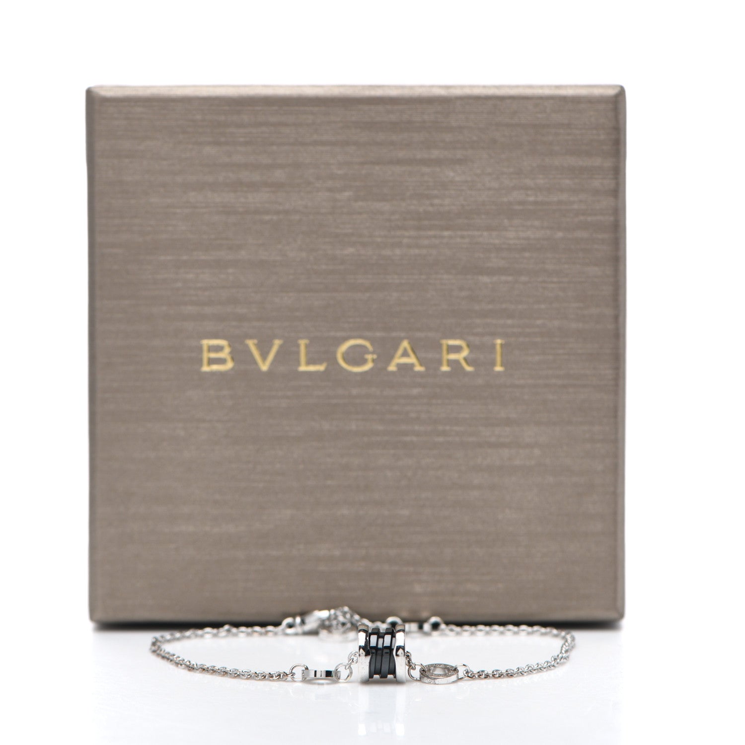 Bulgari Sterling Silver Black Ceramic Save the Children Bracelet 5 of 5