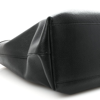 Gucci Textured Calfskin Web Medium Ophidia Shopping Tote Black 9 of 10
