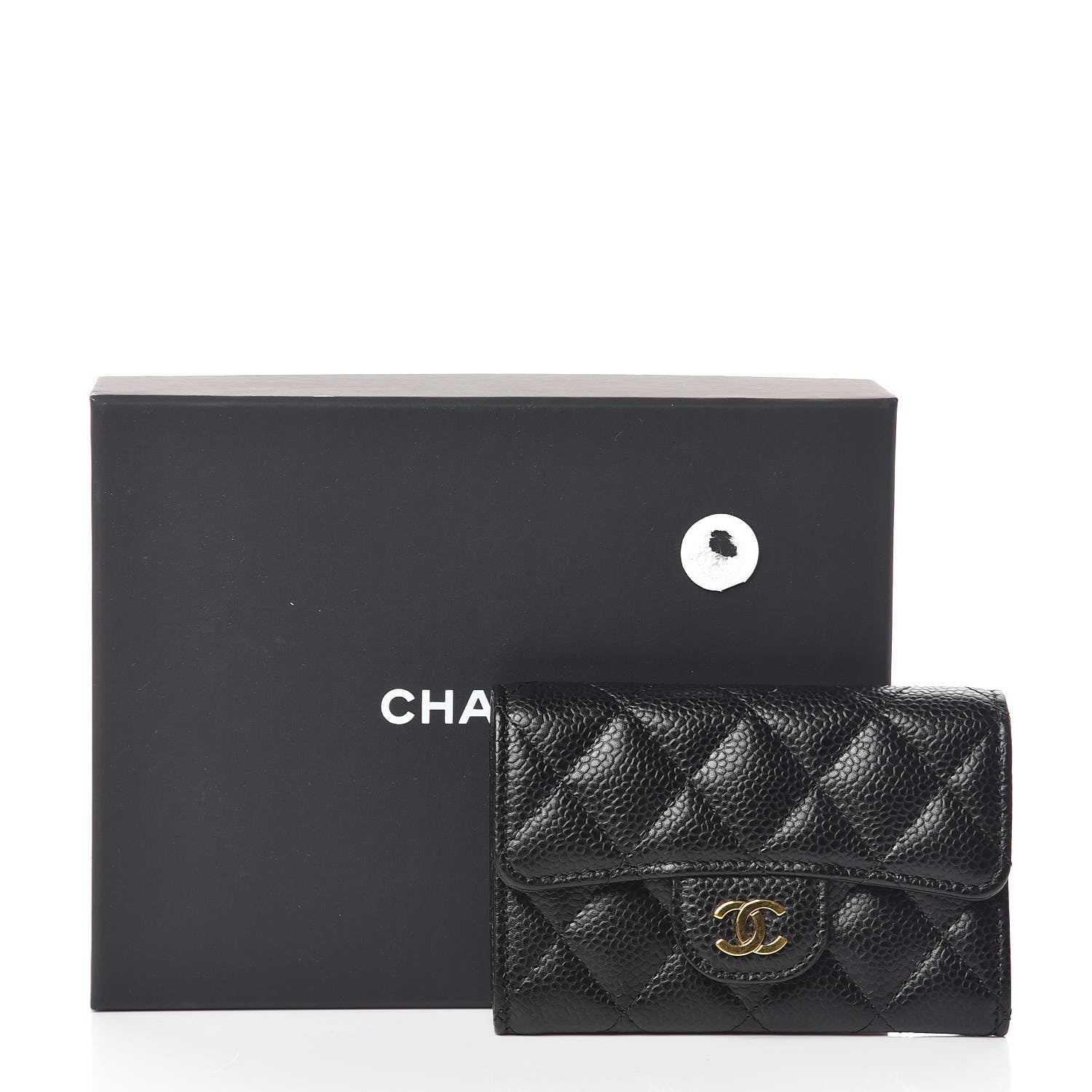 Chanel Caviar Quilted Flap Card Holder Black 9 of 9