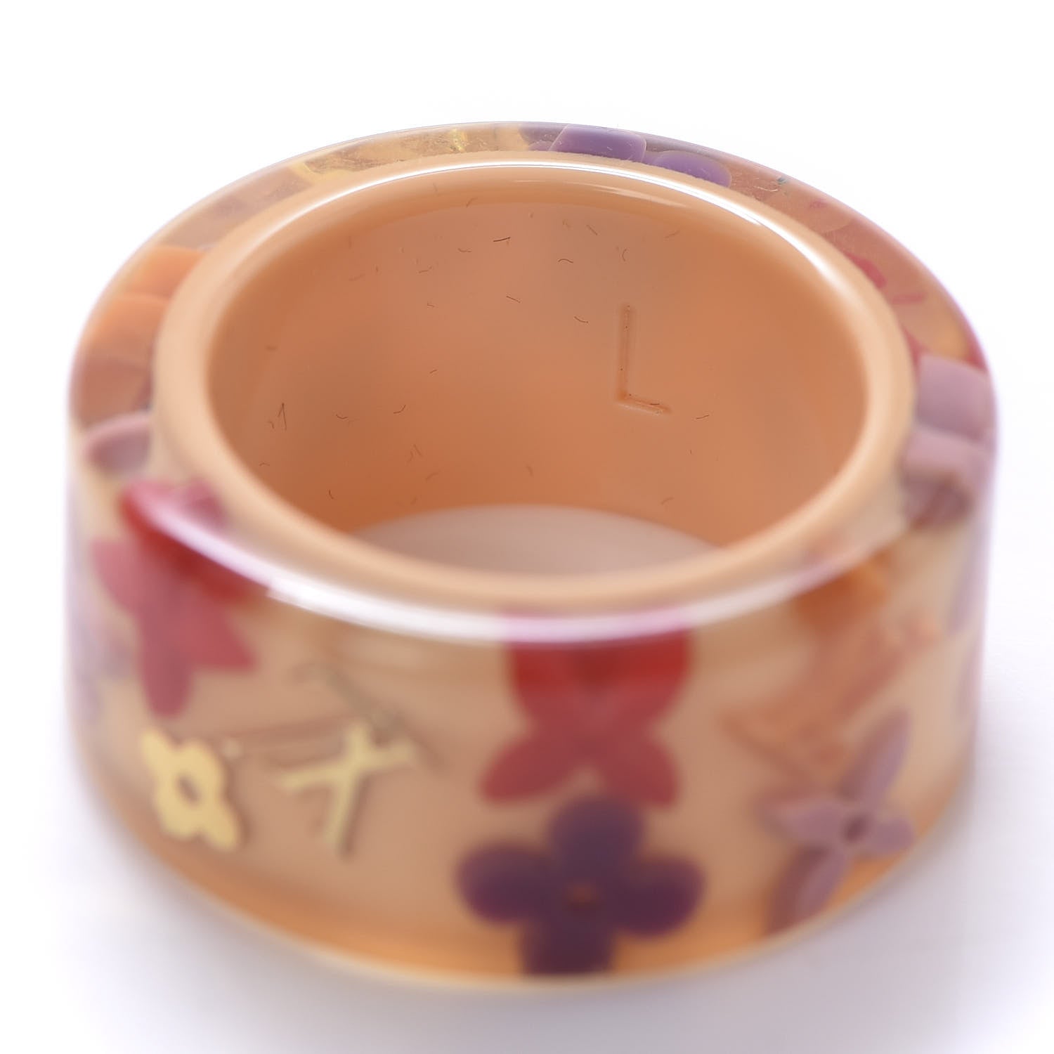 Louis Vuitton Resin Monogram Farandole Ring 8 Beige 4 of 4