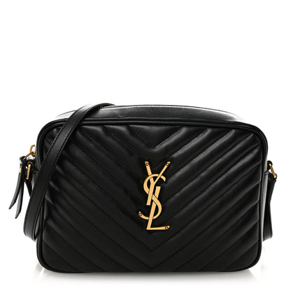 Saint Laurent Calfskin Matelasse Monogram Lou Camera Bag Black 1 of 10
