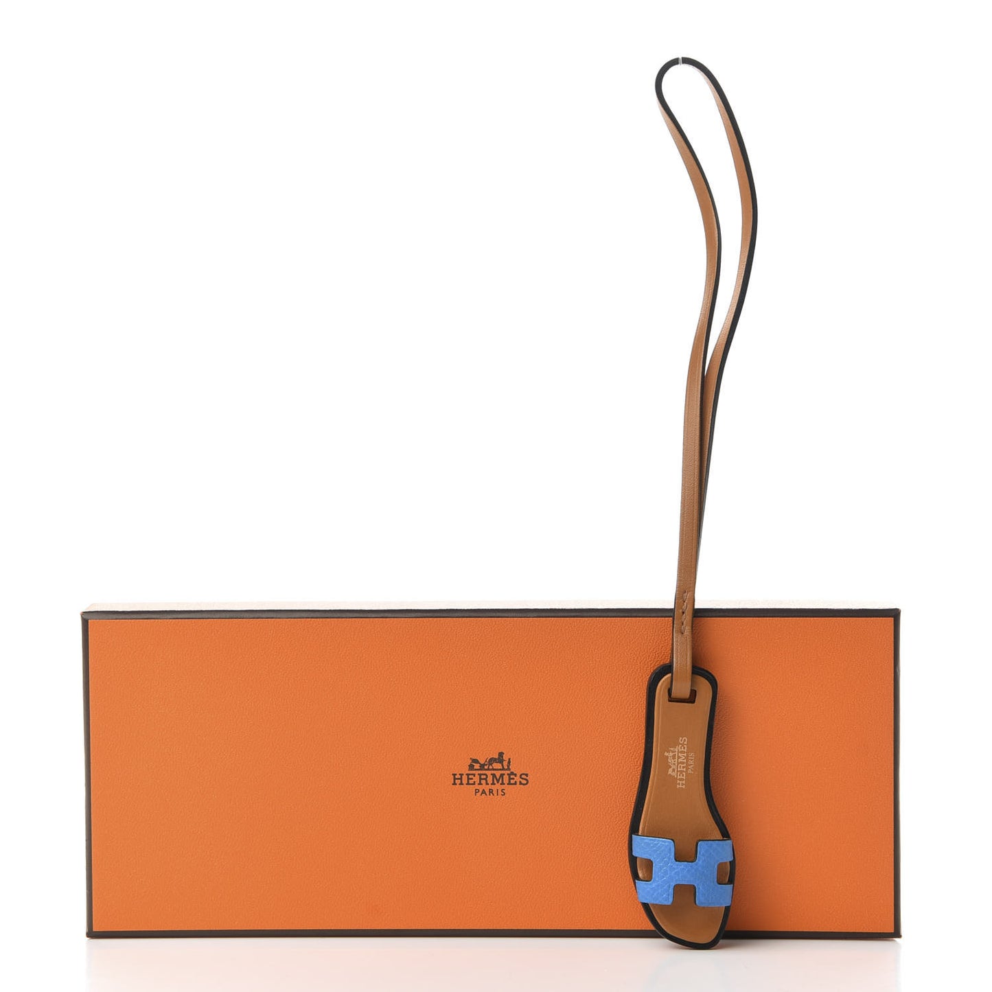 Epsom Butler Calfskin Hunter Oran Nano Bag Charm Bleu Frida
