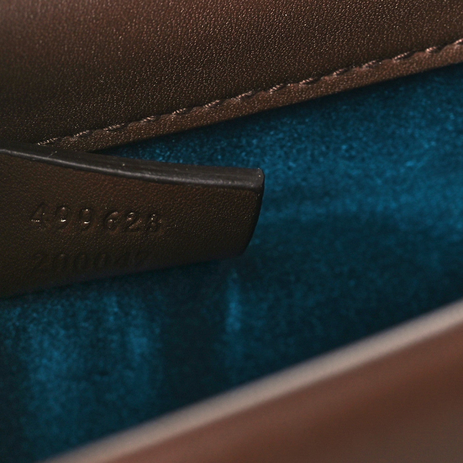 Gucci Velvet Moon Calfskin Crystal GG Monogram Small Dionysus Shoulder Bag Brown Vintage Cocoa Black Diamond 7 of 9