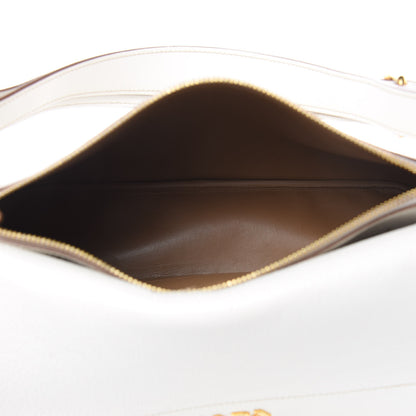 Prada Vitello Daino Flap Shoulder Bag Talco 7 of 10