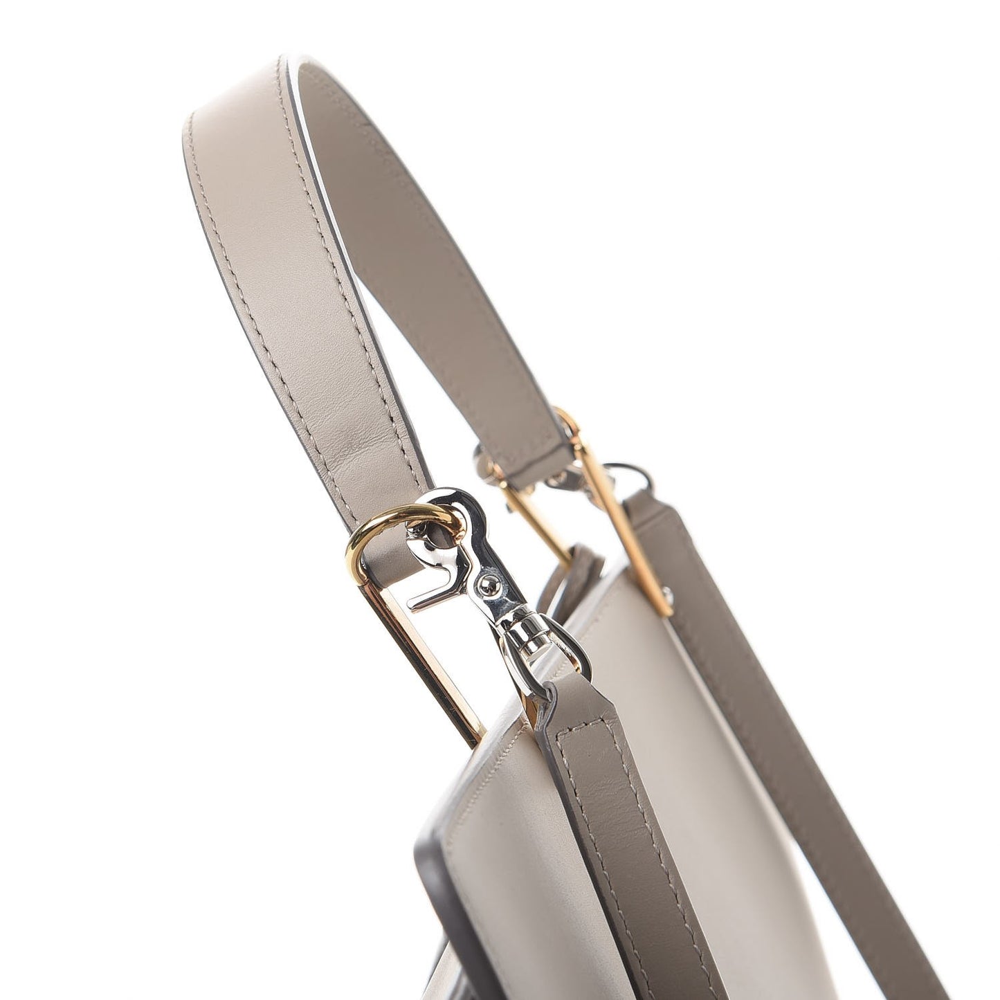 Calfskin Le Dix Zip Cartable Pearl Grey