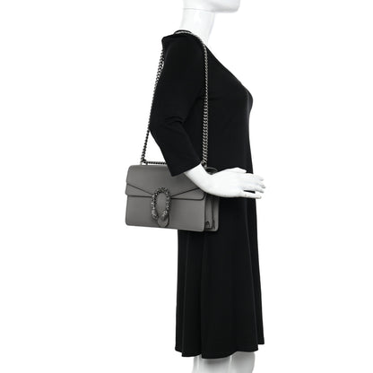 Gucci Pebbled Calfskin Small Dionysus Shoulder Bag Dusty Grey 2 of 14