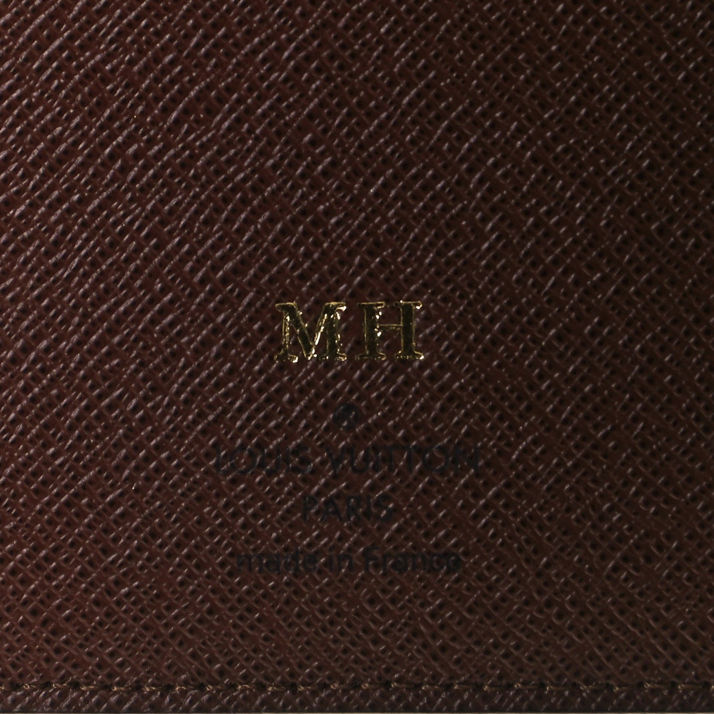 Monogram Desk Agenda Cover